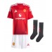 Manchester United Antony #21 Dětské Domácí dres komplet 2024-25 Krátký Rukáv (+ trenýrky)